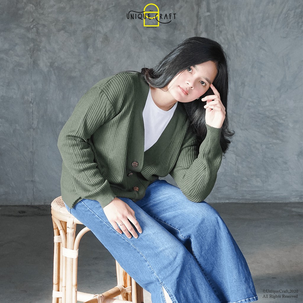 Cardigan Rajut Wanita - Willy Cardy - Knit Cardi Strady
