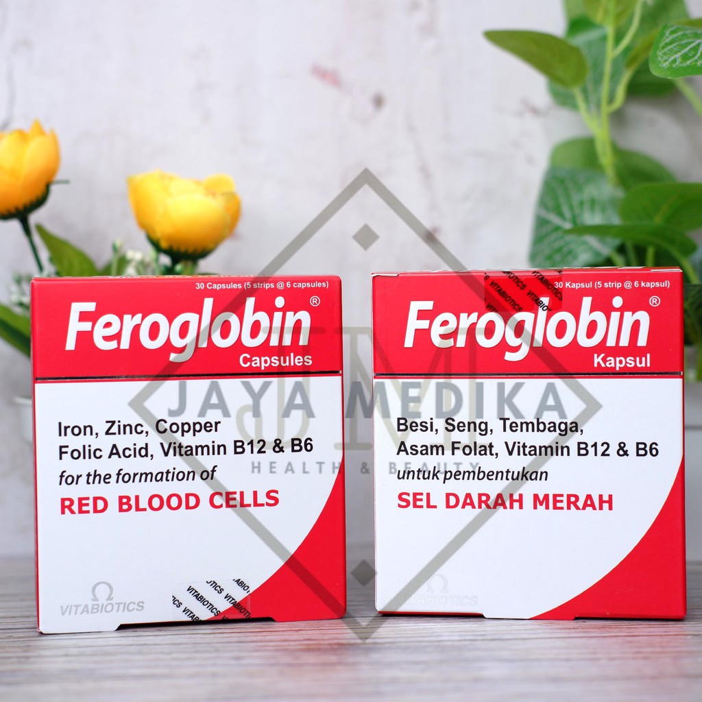 Feroglobin Kapsul 1 Box Isi 30 Kapsul / Zat Besi Ibu Hamil