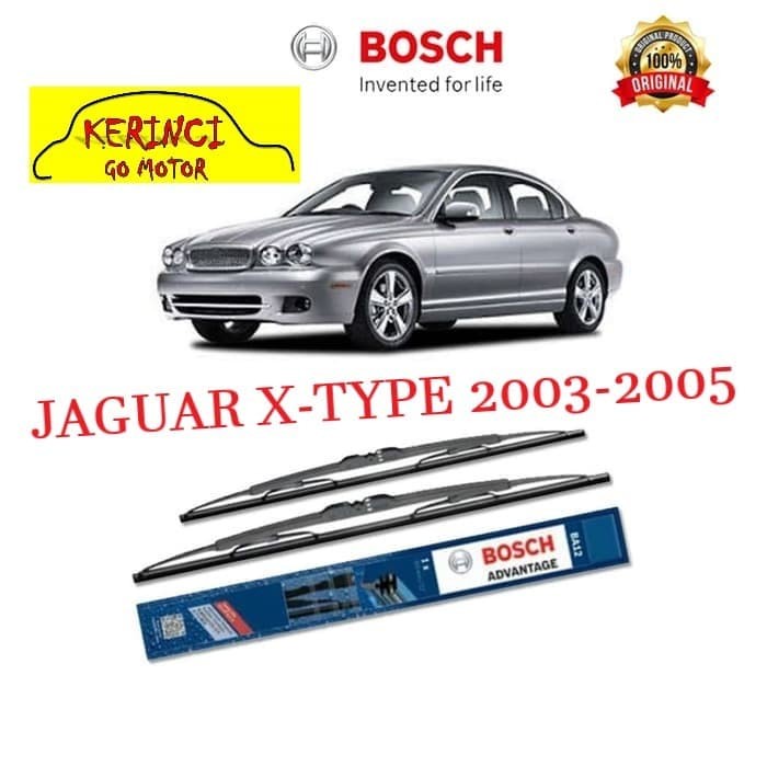 WIPER JAGUAR X-TYPE 2003-2005 BOSCH ADVANTAGE 22&quot; &amp; 19&quot; SEPASANG