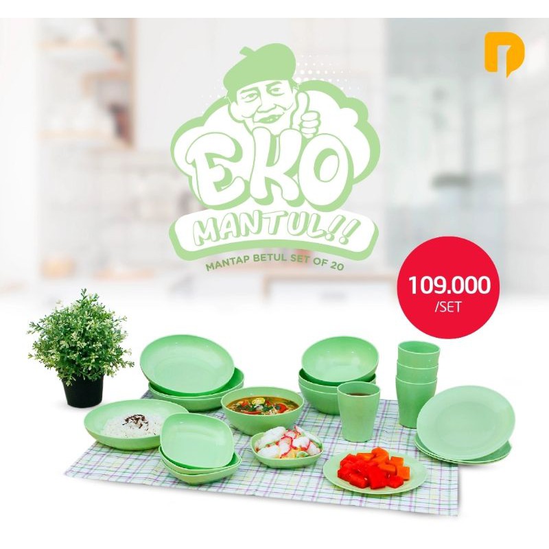 

♡ Eko Mantul Mantap Betul Set Of 20 (1 Dus isi 3 Set) ♡♡♡