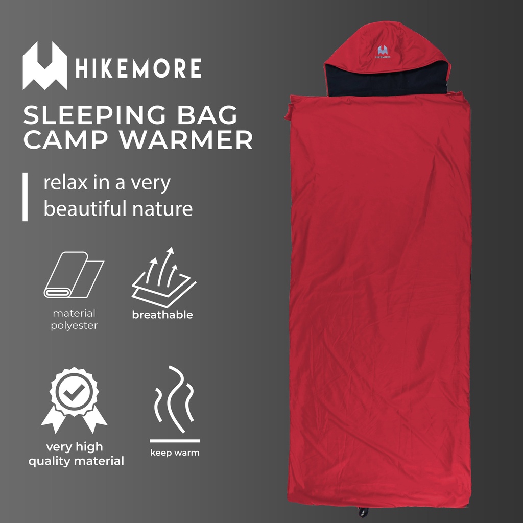 Hikemore Camp Warmer Sleeping Bag Polar Tebal Water Repellent Original