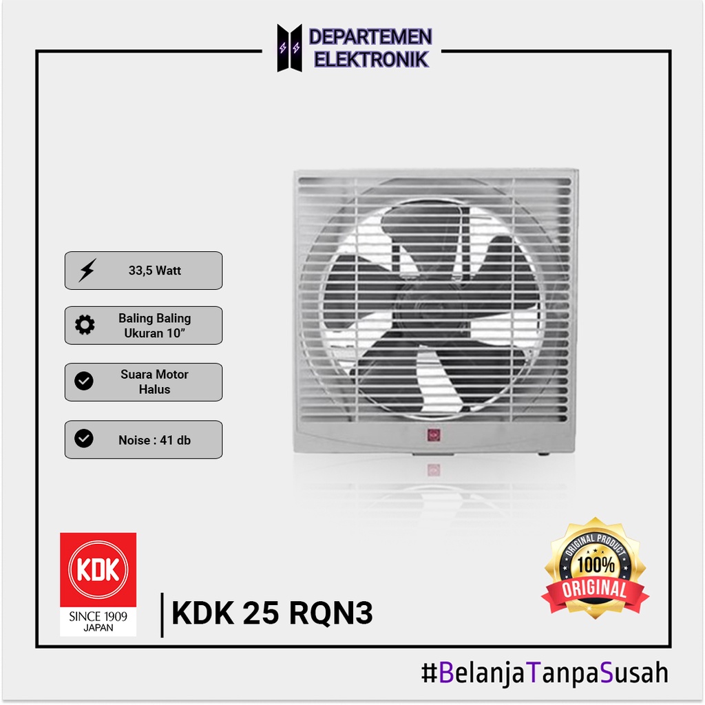 KDK 25 RQN3 WALL MOUNT EXHAUST FAN TEMBOK 10&quot; / EXHAUST DINDING MURAH BANGET / GARANSI RESMI