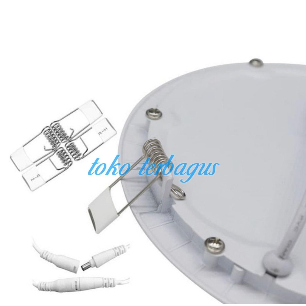 lampu downlight led panel 6w 12w 15w 18w tipis inbow 15w warm bulat