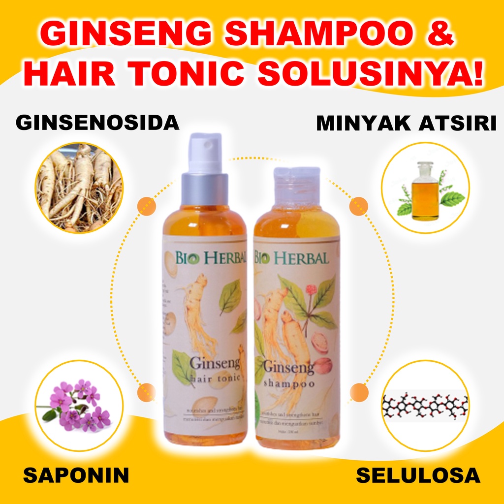 Perawatan Rontok Parah Dan Ketombe Penyubur Rambut Ginseng Ampuh BPOM B3P