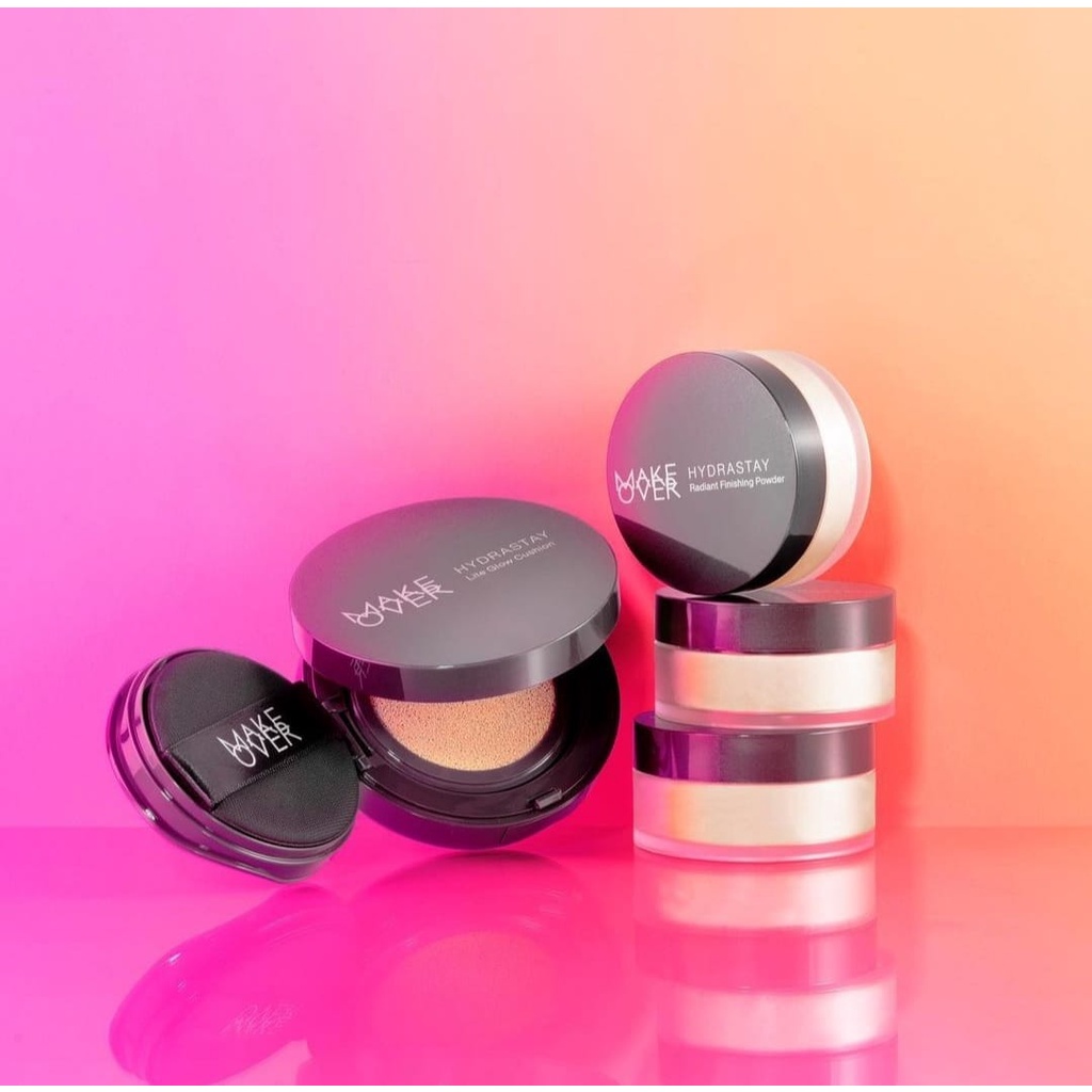 `ღ´ PHINKL `ღ´ 🅼🅰🅺🅴 🅾🆅🅴🆁 Make over Lite glow cushion alas bedak hasil natural tahan lama