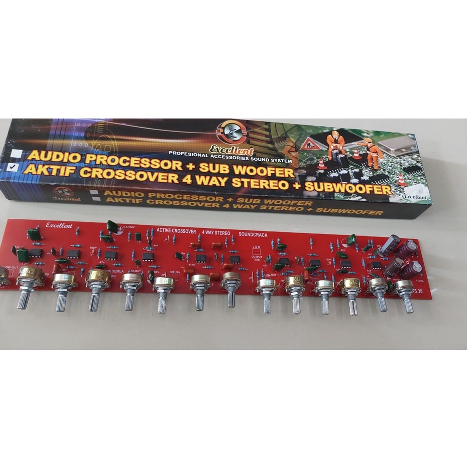 KIT CROSSOVER AKTIF 4 WAY PLUS SUBWOOFER