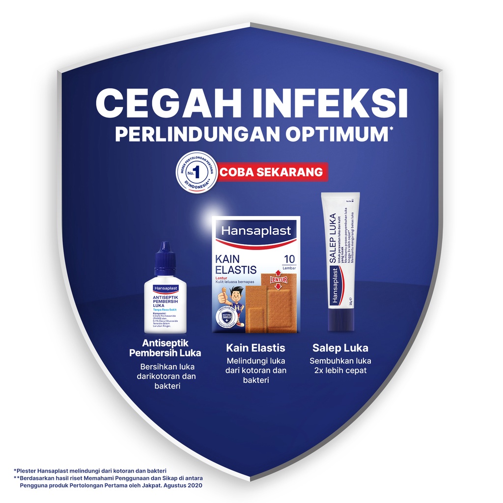 BELI 3 GRATIS 1 Hansaplast Antiseptik Tetes - Pembersih Luka Tanpa Rasa Perih