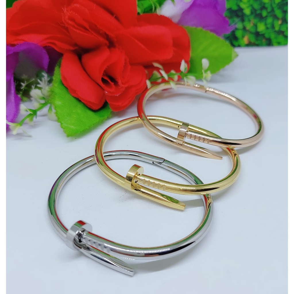 Gelang  titanium perhiasan wanita jewellery 0340