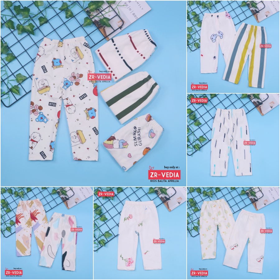 [IMPORT] Legging Nara uk Bayi 3-12 Bulan / Leging Motif Ketat Panjang Premium Anak Perempuan Celana