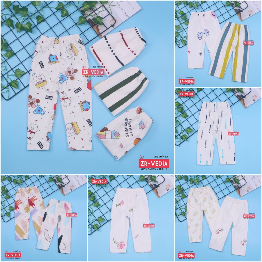 [IMPORT] Legging Nara uk 1-2 Tahun / Leging Motif Celana Ketat Panjang Anak Perempuan Premium Tebal