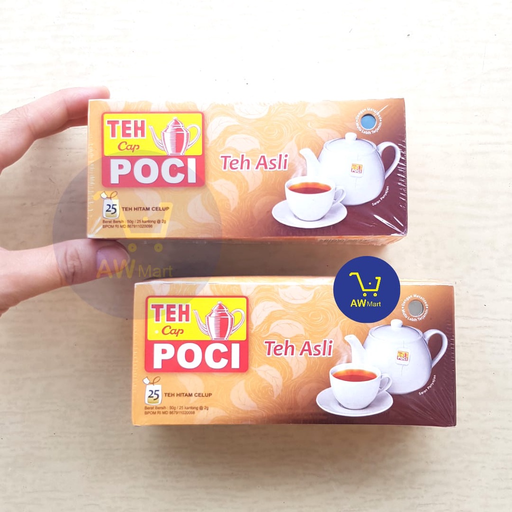 Jual Teh Cap Poci Celup 25 Kantong 50gr Teh Celup Asli 50gr Teh Poci 25 Bag Shopee Indonesia 2195