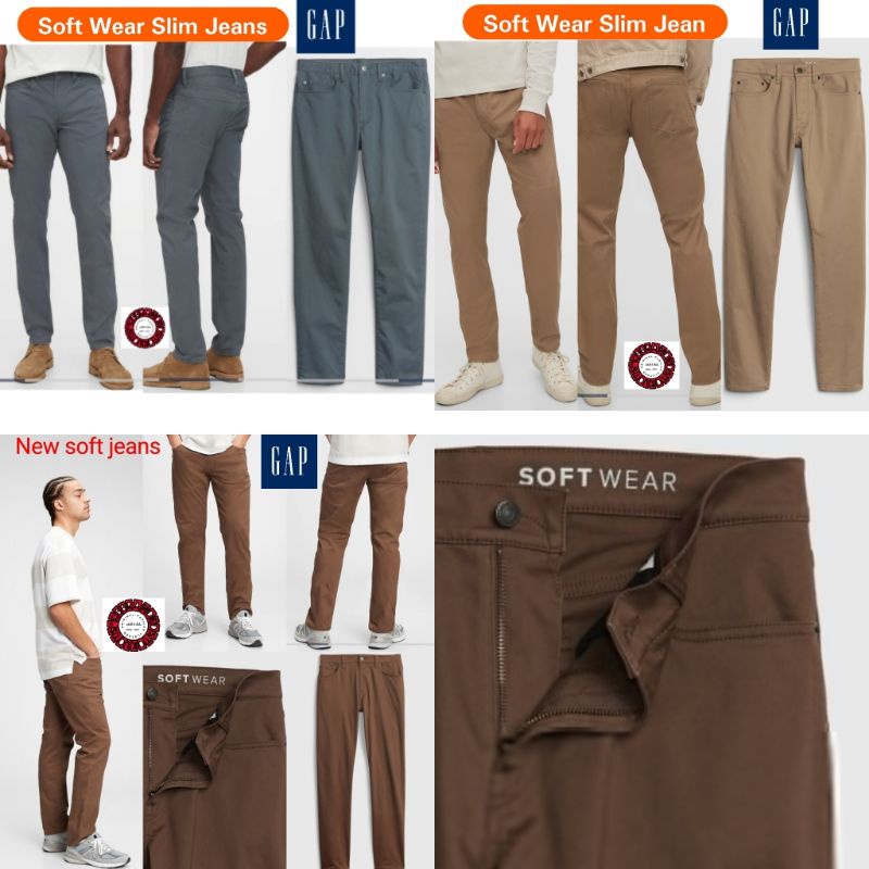 Jeans Pria Soft Wear GAP**Slim Stretch