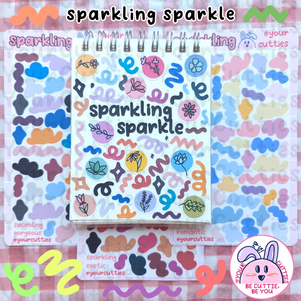 

[SHEET] STICKER JURNAL SPARKLING SPARKLE POLCOS DECO