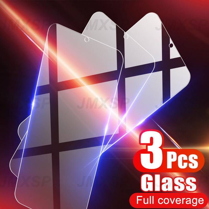 3Pcs Tempered Glass For Xiaomi Poco X3 NFC M3 F1 F2 Mi A3 A2 Lite A1 Protective Glass For Mi Max 2 3 Mix 2 2S 3 Play CC9E Glass