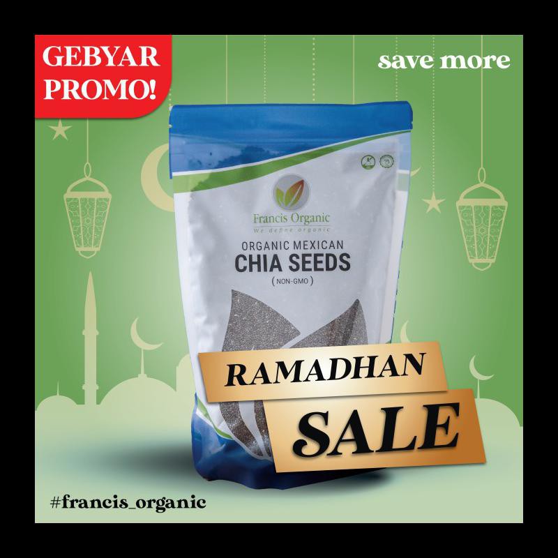 

NEW! ORGANIC CHIA SEEDS 500GRAMS (FRANCIS ORGANIC) PALING MURAH