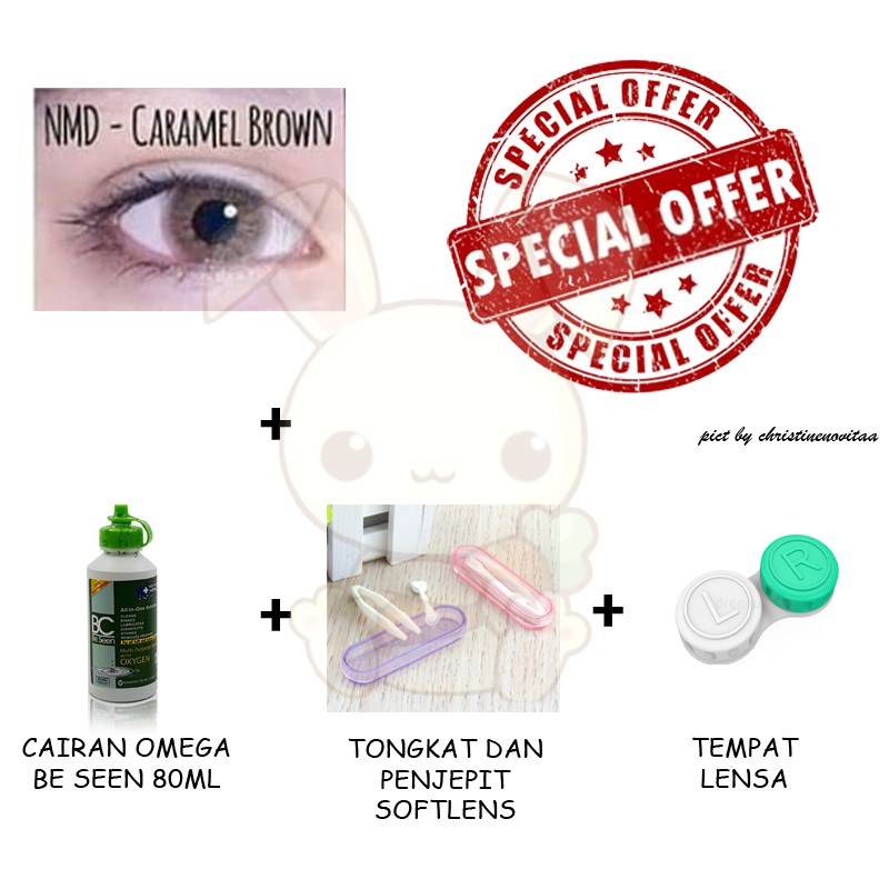 SOFTLENS CTK NEW MORE DUBAI NORMAL - 14.5MM - PAKET UNTUK PEMULA