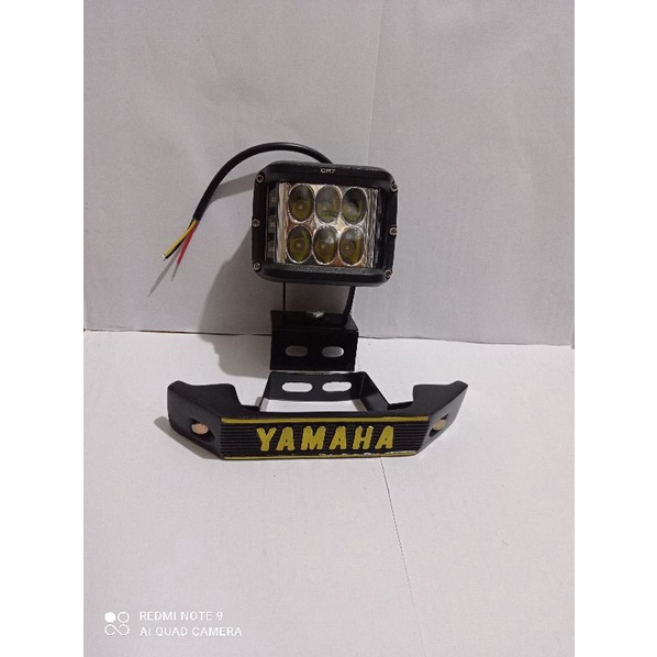 PAKET HEMAT LAMPU LED 6 MATA STROBO CR7 BREKET LED DAN KUMIS GOLD PNP RX KING RX S BISON RX LAMA