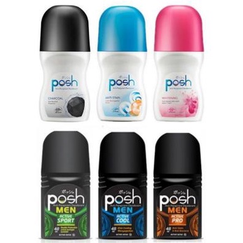 ^ KYRA ^ POSH Deodorant Roll On Anti Bacterial Protection Whitening Anti Bau Ketek - Netto 50 ml