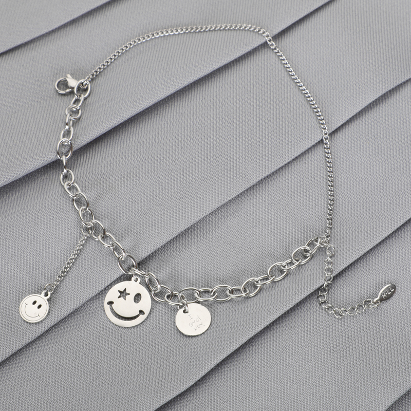 Smiley Emoji Bracelet Hip Hop Personality Korea