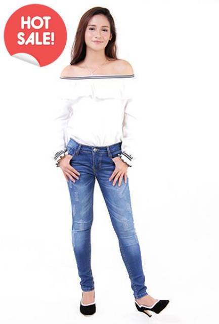 Celana Panjang Laser Skinny Distroy JSK Jeans Original Produk Jeans