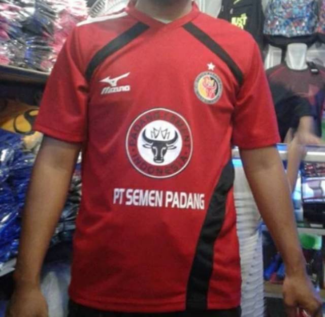Jersey Semen Padang 2015 Home Liga QNB Merah Printing Lokal