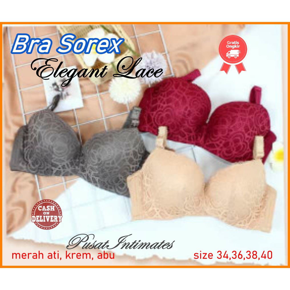 Lace Bra Brukat Kawat BH Brokat Sorex Series 9818