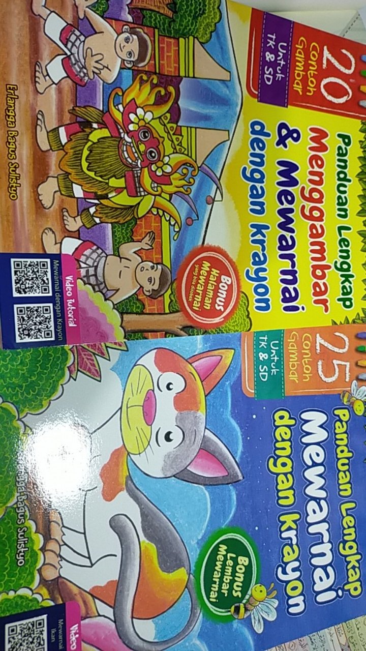 Buku Panduan Lengkap Mewarnai Dengan Krayon seri terbaru 2018