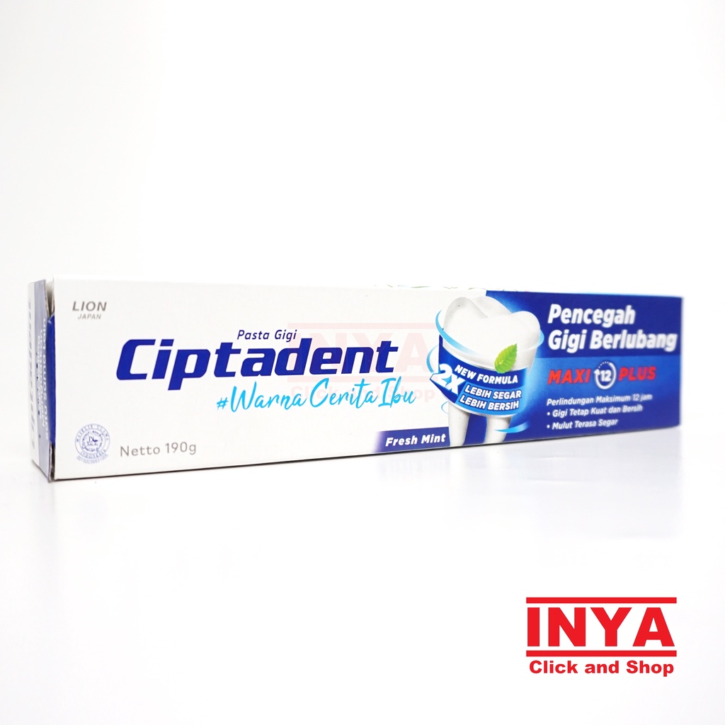 CIPTADENT FRESH MINT TOOTHPASTE 190gr - Pasta Gigi - Odol