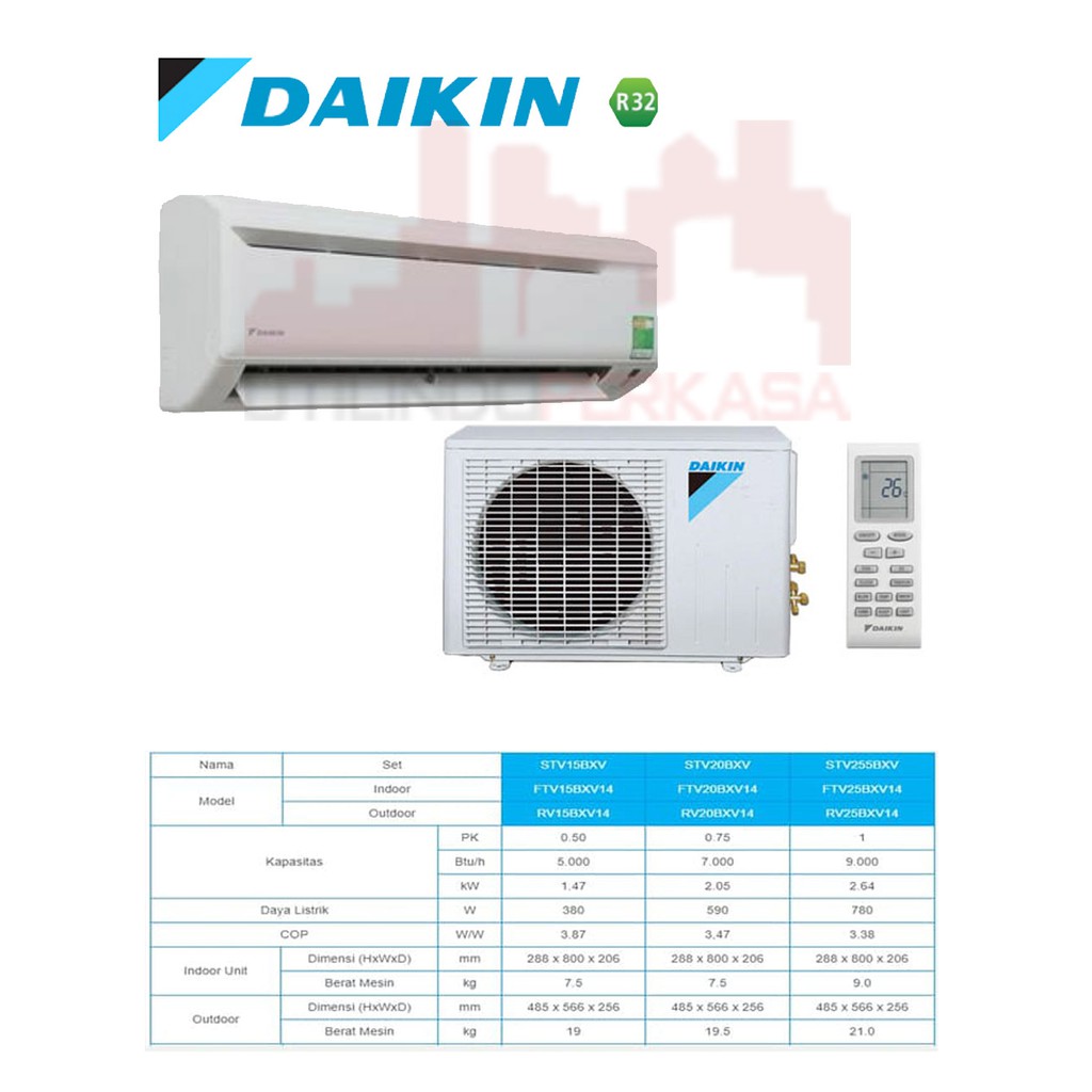 Jual Ac Daikin 1 Pk Ftv25bxv14 Standart Malaysia Shopee Indonesia