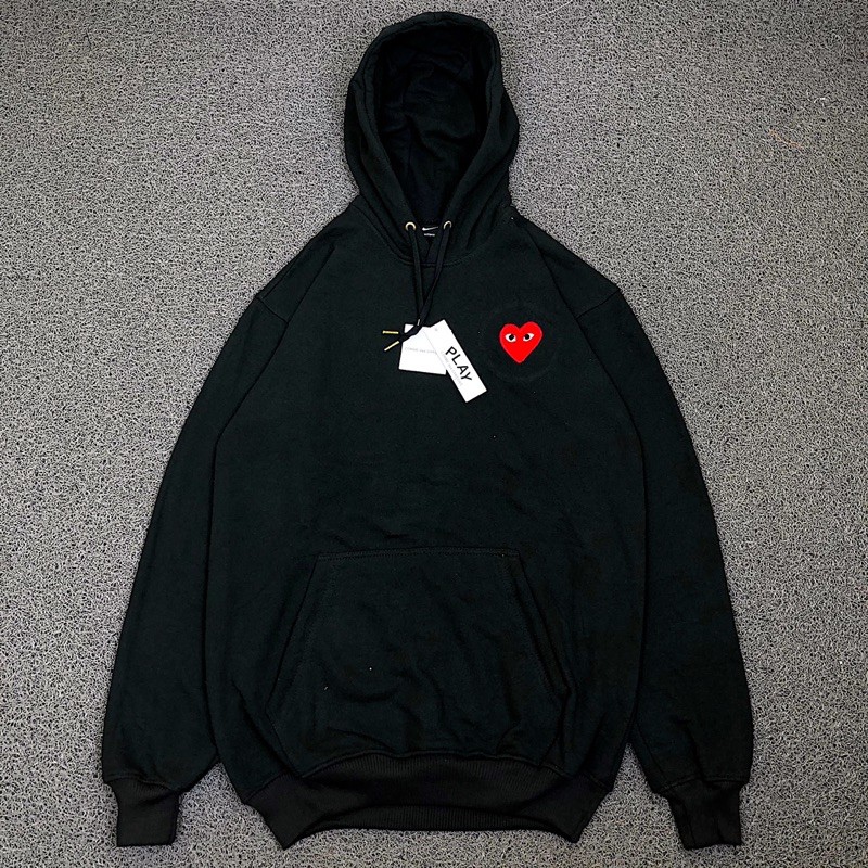 black cdg jacket