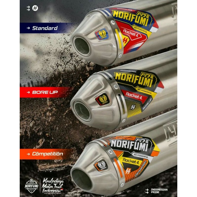 Knalpot NORIFUMI ROKET 4 Original
