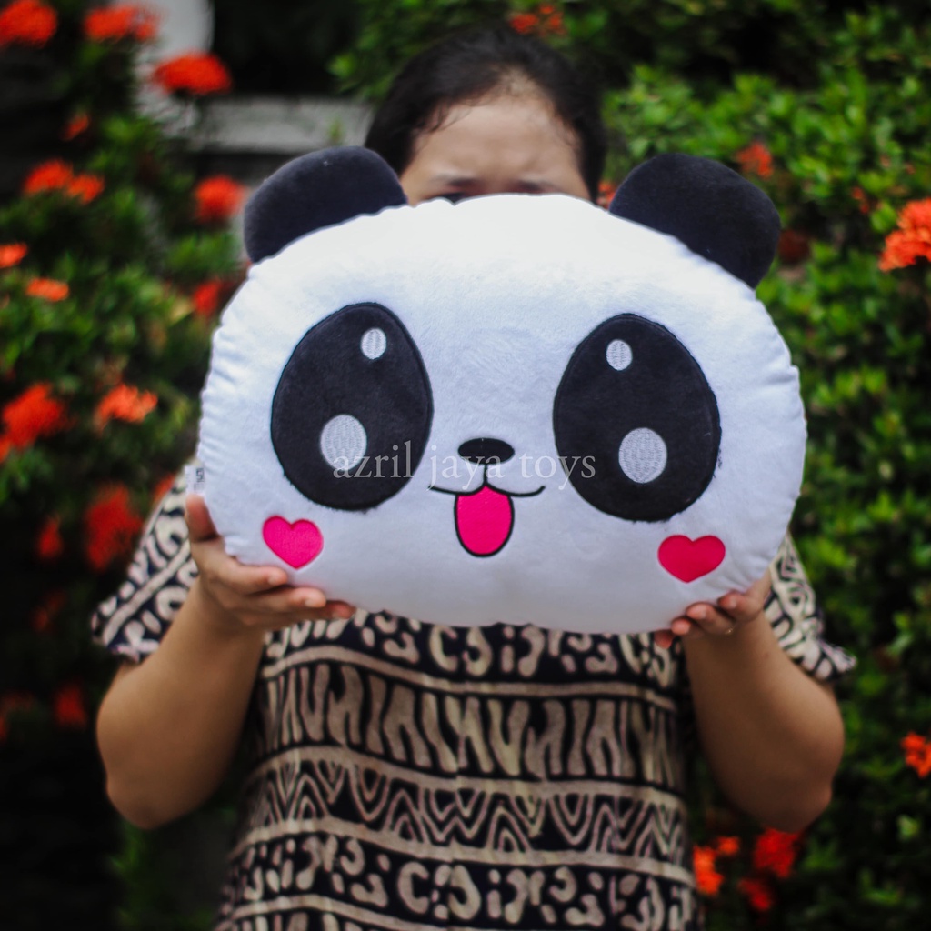 Boneka Bantal Panda / Boneka Bantal Kepala / Boneka Lucu / Boneka Imut / Boneka Murah / Boneka