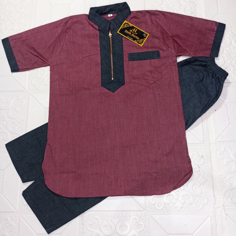 BAJU KOKO TURKEY ANAK USIA 5-9TAHUN BAHAN KATUN