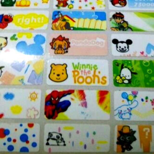 

Label nama anti air stiker waterproof Mix Boy