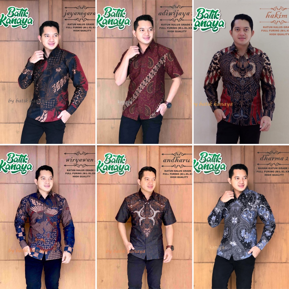 [FULL FURING] Kemeja Batik Pria Lengan Panjang Grade B by Batik Kanaya