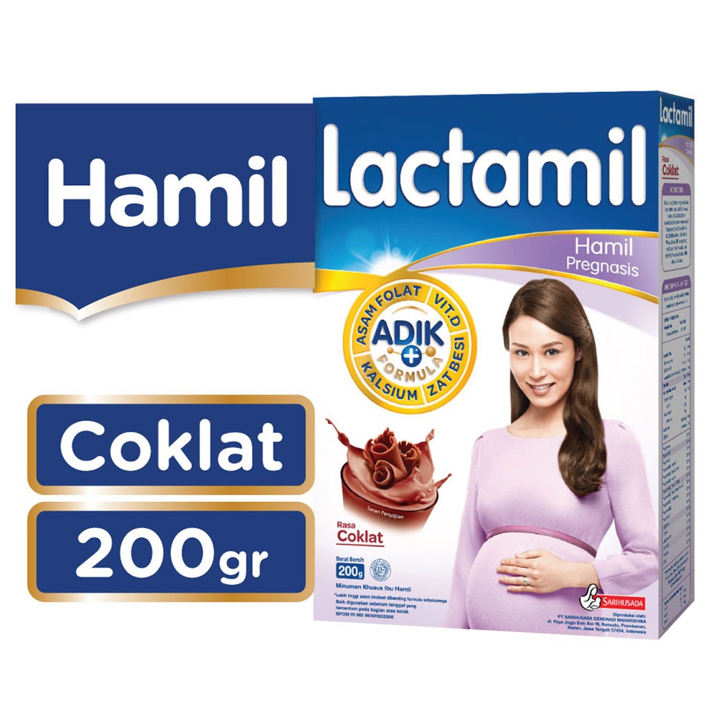 Lactamil Hamil Pregnasis 200gr Rasa Strawberry, Cokelat, Vanila