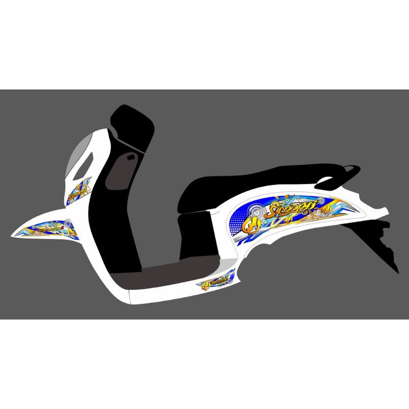 striping scoopy 2021transparan sticker motor