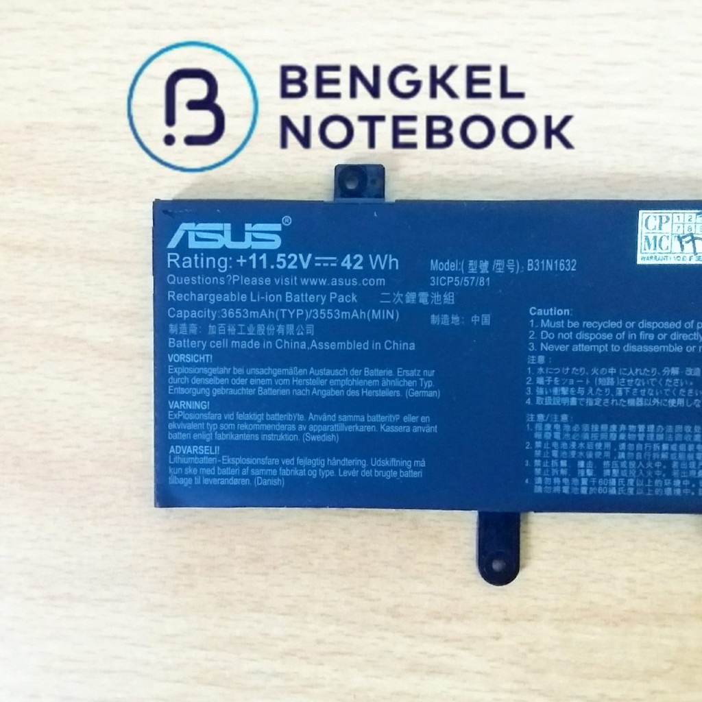 Baterai Asus Vivobook 14 X405UA X405UR X405UQ B31N1632 Original