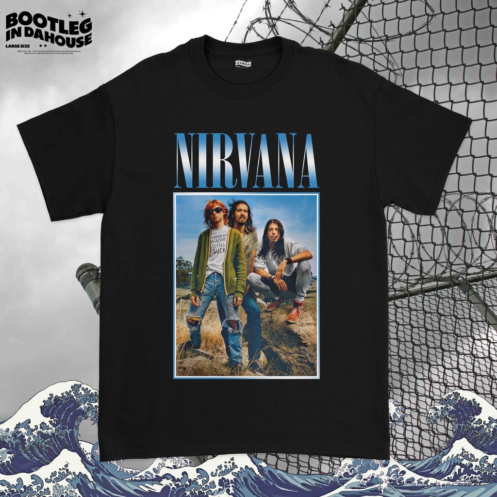Kaos Band Nirvana Rare Item - Nirvana Shirt 90's Cotton 24S
