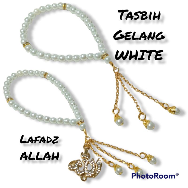 Tasbih gelang murah 33 butir mutiara souvenir lafadz Allah