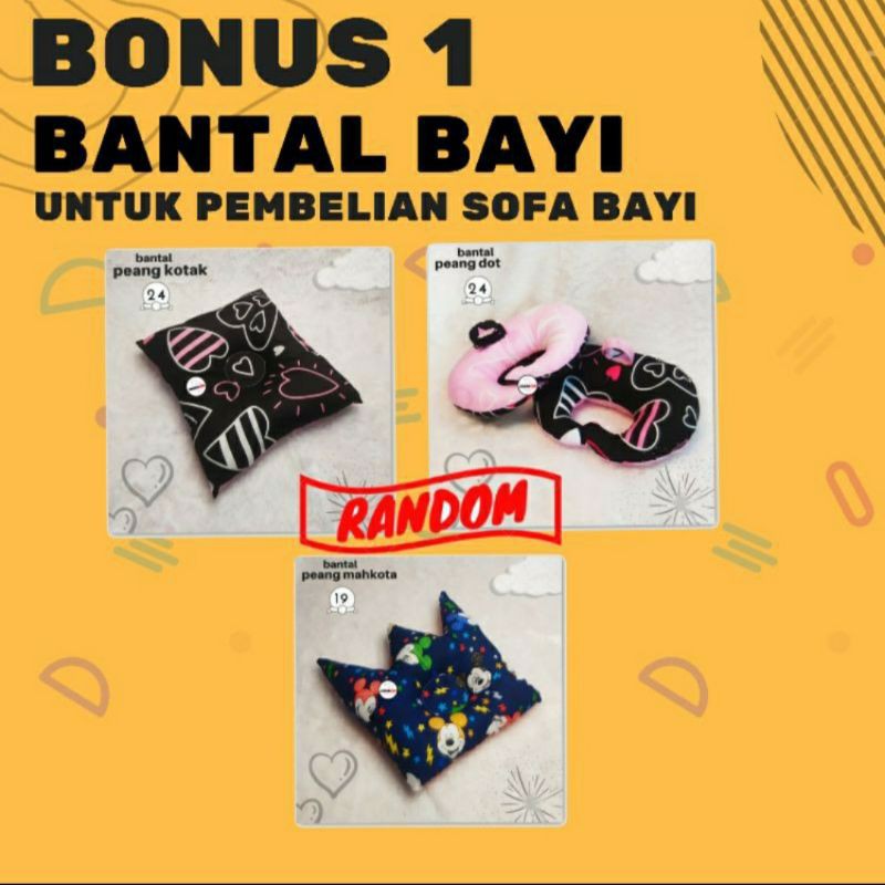 (FREE BANTAL ) Sofa Bayi Multifungsi / Kasur Bayi Empuk / Baby lounger / sofa bayi newborn