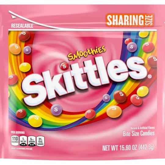 

SKITTLES Smoothies Sharing Size NEW Permen Skittles Limited Edition