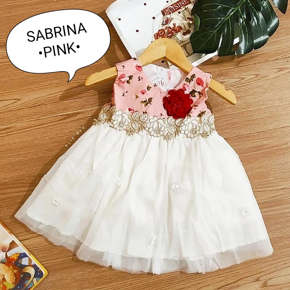 Klik Mds Dress Baju Anak Bayi Perempuan Sabrina 1 Ukuran Usia 2-12 Bulan