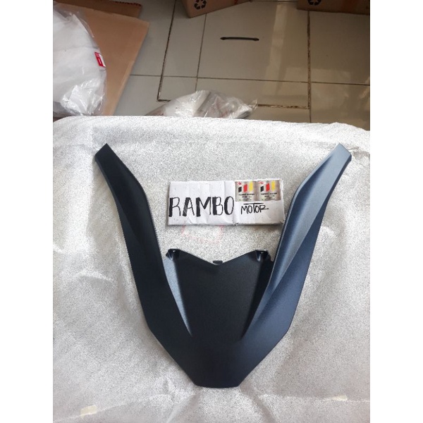 cover V garnish tameng lampu depan biru doff PCX 160 ORIGINAL