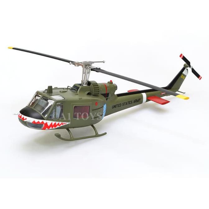 Miniatur Helikopter Bell Uh1C Huey Ahc Sharks Easy Model 25 Cm 1:48 - Termurah 