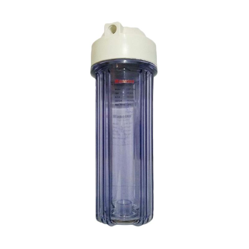 Housing Filter Air Nanotec 10&quot; Clear Drat 1/4&quot;