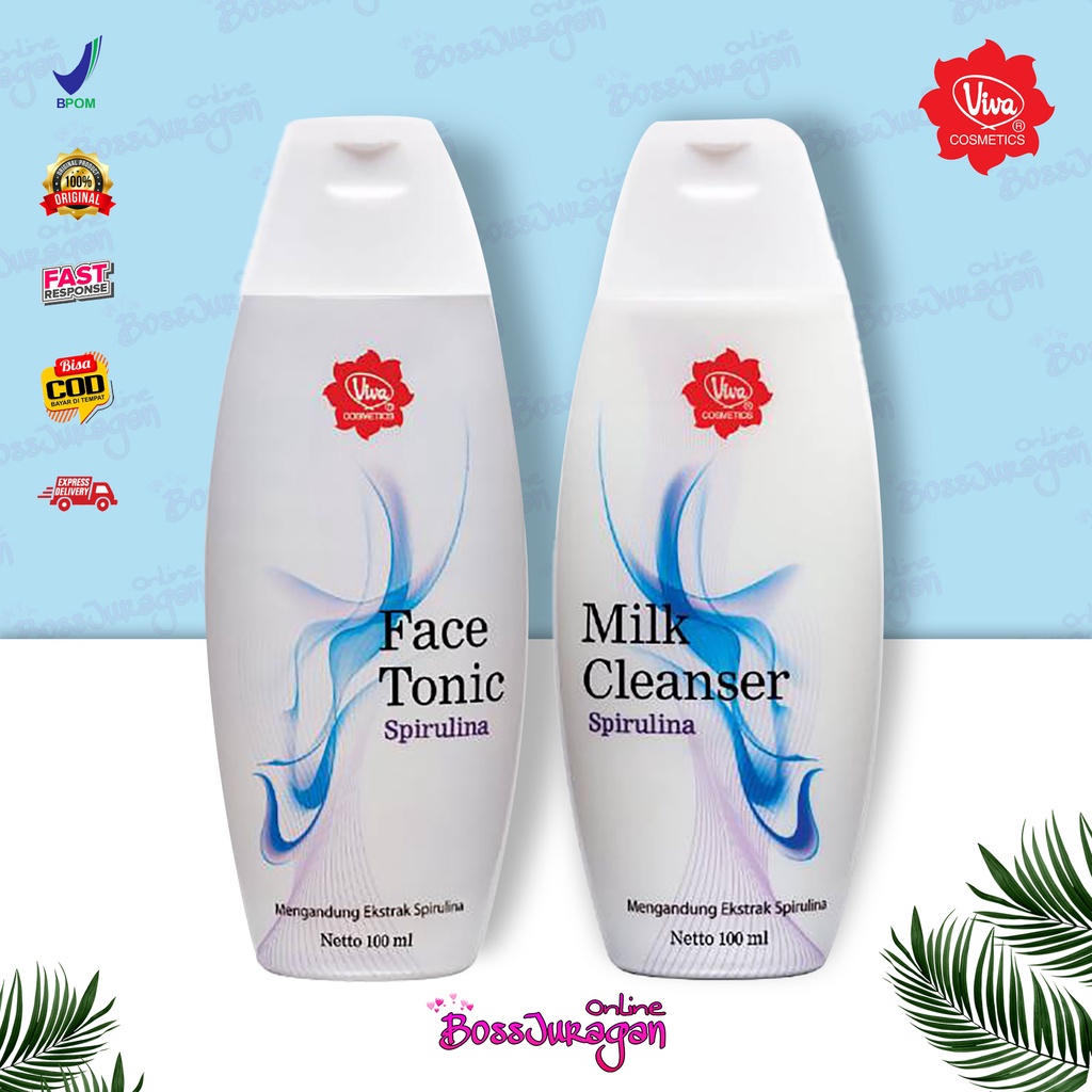 (BOSS) VIVA Skincare Series - Viva Face Tonic | Viva Milk cleanser | Viva Air mawar - 100ml