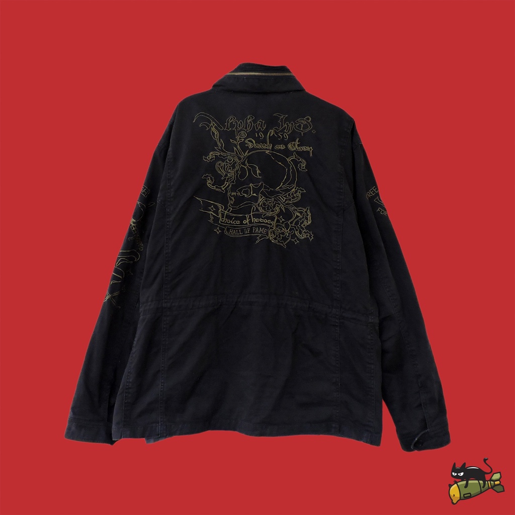 Alpha Industries 'Death or Glory, Choice of Heroes' M65 Skull Souvenir Field Jacket