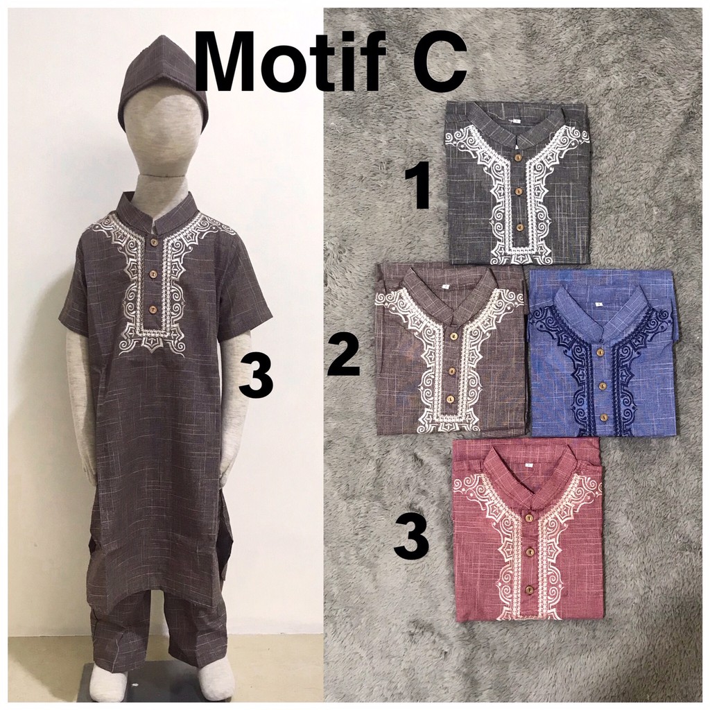 Baju Koko Anak Pakistan / Baju Muslim Anak Panjang 1-5 tahun