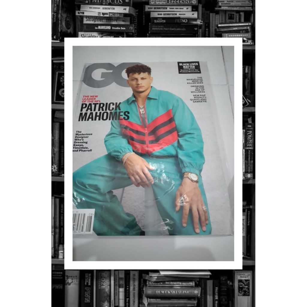 GQ Magazine August 2020 Patrick Mahomes (Majalah Import)